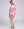 Back View: Pink Floral Print Cover up with Beaded Embellishment