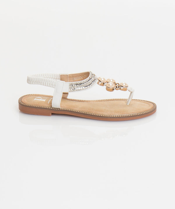 Amira Sandal - White