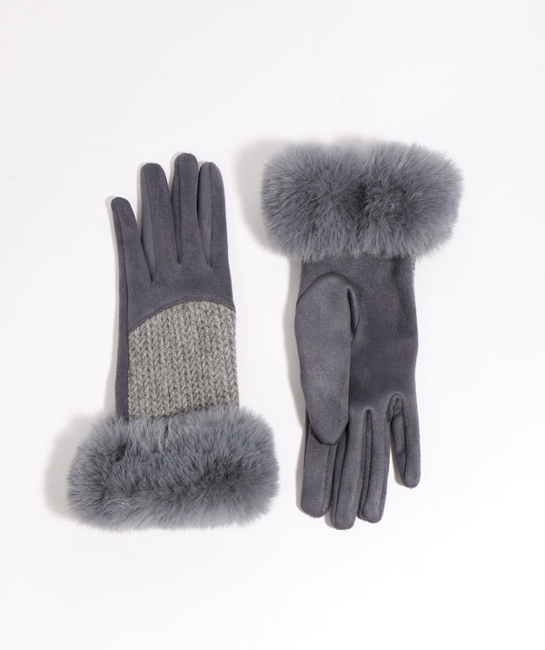 Aria Glove - Silver Grey