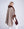 Taupe Two-Tone Wrap with Faux Fur Trim