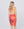 Back View: Pink Butterfly Print Sarong with Wraparound Design