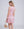 Back View: Pink Cotton Beach Dress with V-Neckline