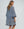 Navy and White Nautical Print Dress with Bell Sleeves