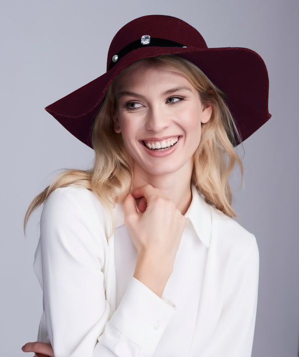 Ivanka Hat - Burgundy