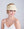 Natural Straw Visor with Gold Metal Chain Embellishment