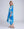 Side View: Blue Ocean Print Maxi Cover Up with Dazzling Embellishment