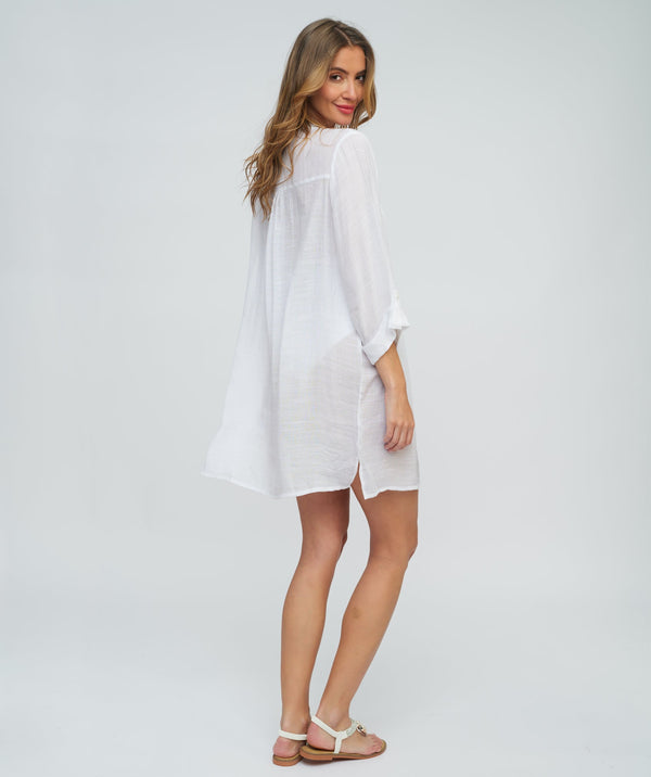 Reeva Beach Shirt  - White