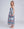 Side View: Pale Turquoise Aztec Print Strapless Maxi Dress with Elasticated Waist