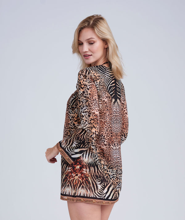 Saffie Cover up - Leopard