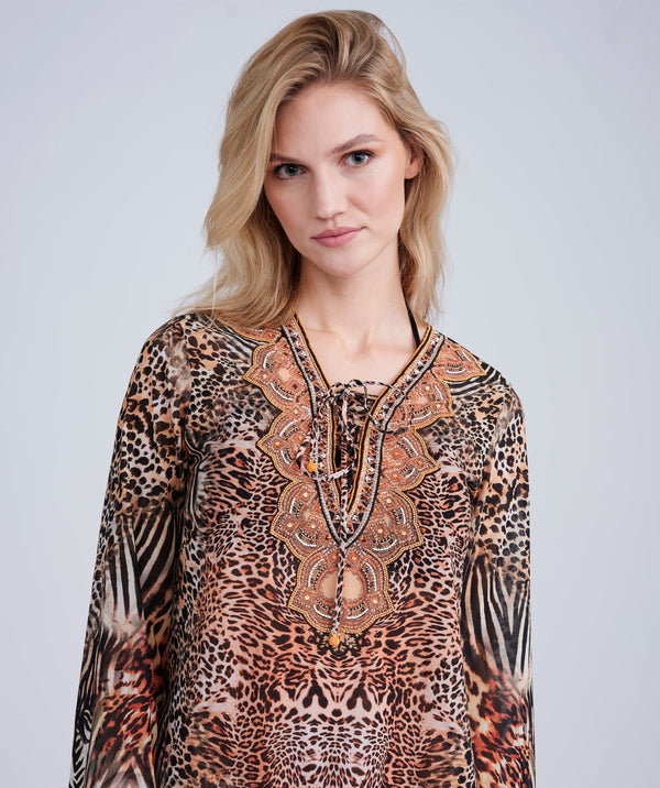 Saffie Cover up - Leopard