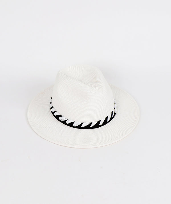 Sonja Hat - White/Black