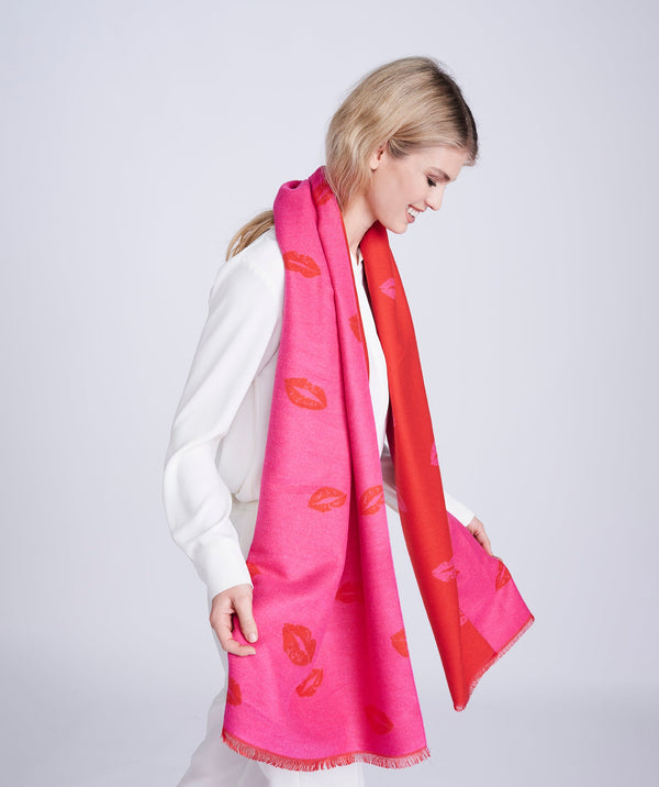 Tinsley Scarf - Orange/Red