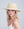 Natural Wide Brim Hat with Tonal Bead Embellishment