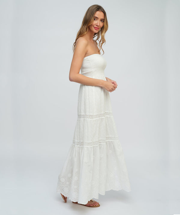 Zahara Maxi Dress  - White